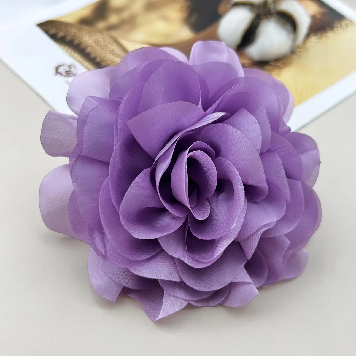 13cm Multi -layer Exaggerated Flower Brooch for Women Men Unisex Unique Suit Coat Sweater French Metal Pin Host Bust 2024 NEW