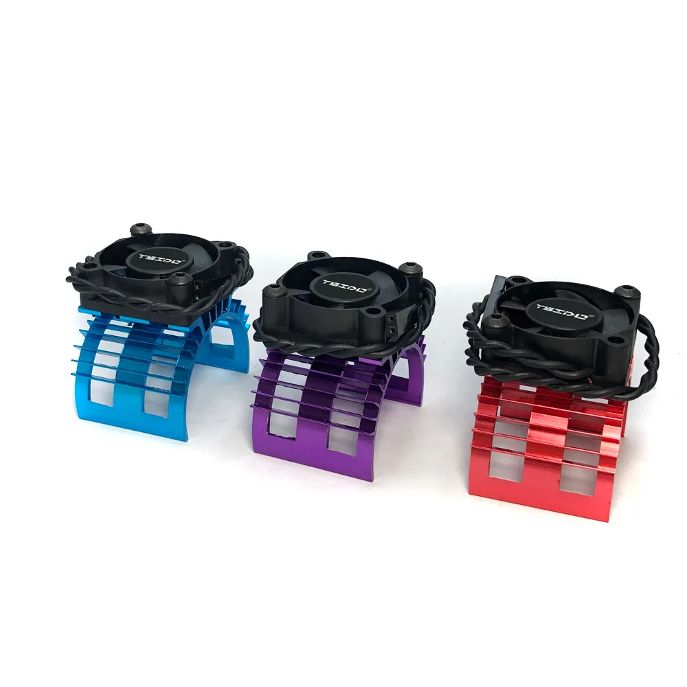 YSIDO-Tampa do motor elétrico sem escova para carro RC, Ventilador de refrigeração para Wltoys 124017, 124016 Peças, 540 550 3650 3660 3665