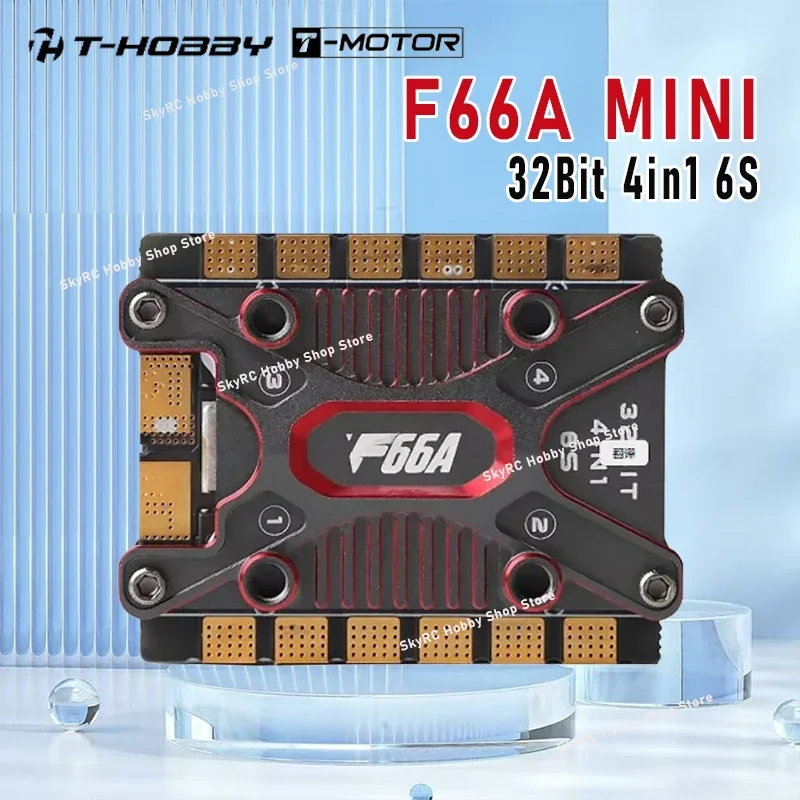T-MOTOR T-HOBBY F66A MINI 32Bit BLHELI32 66A 3-6S 20×20 4in1 ESC for FPV Freestyle RC DIY Accessory