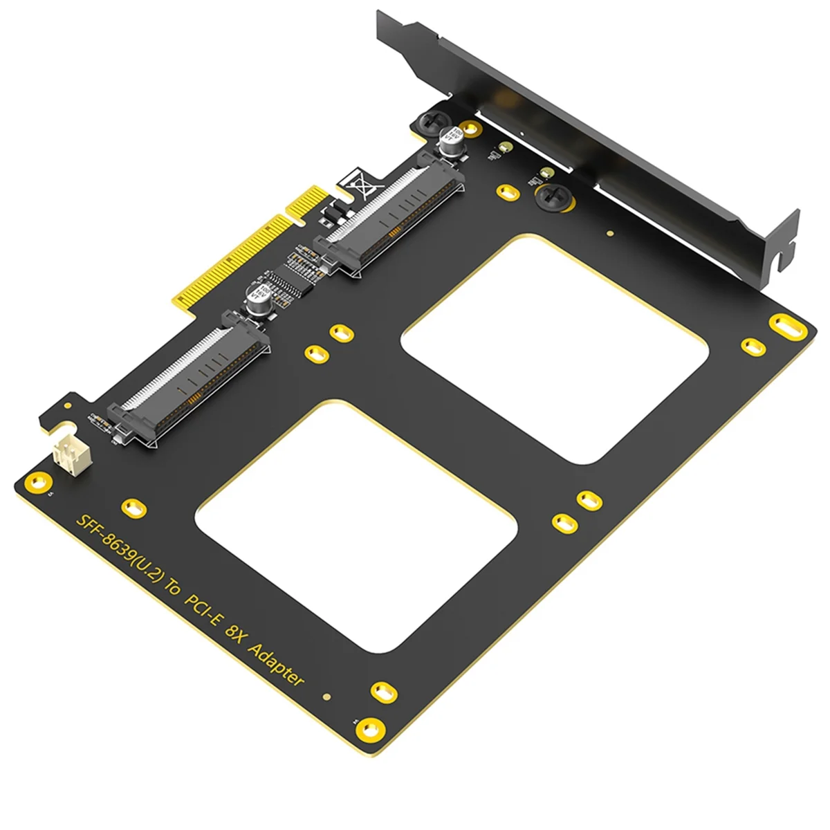 

Новый адаптер U.2 SSD на PCIe 4.0 X8, поддержка 2 SSD U.2 или Soft Raid, без функции разветвителя PCI-E