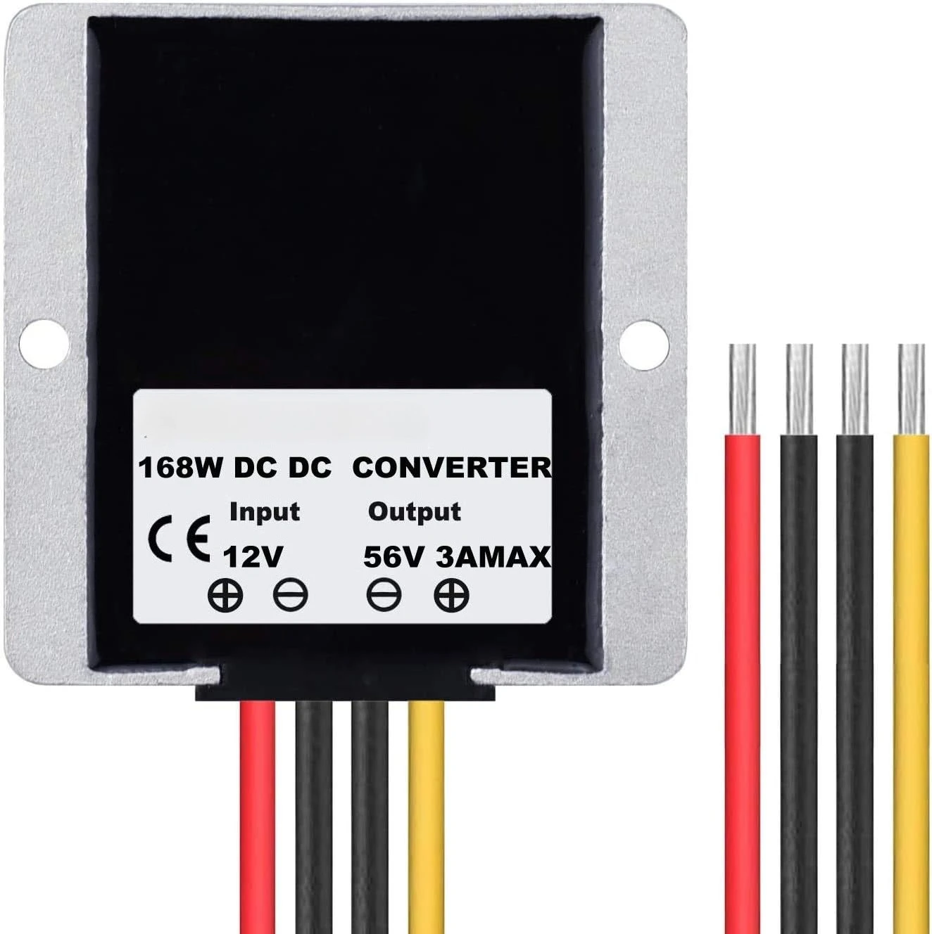 Voltage Converter Regulator 10V-16V to 56V 3A Waterproof Car Power Supply Electronic Boost Transformer for Golf Cart Club Car
