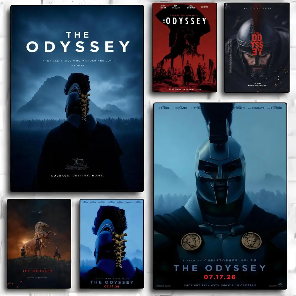 Movie T-The Odyssey Poster Poster HD Art Sticky Wall Room Decor Home Waterproof Home Living Bar Aesthetic Decoration