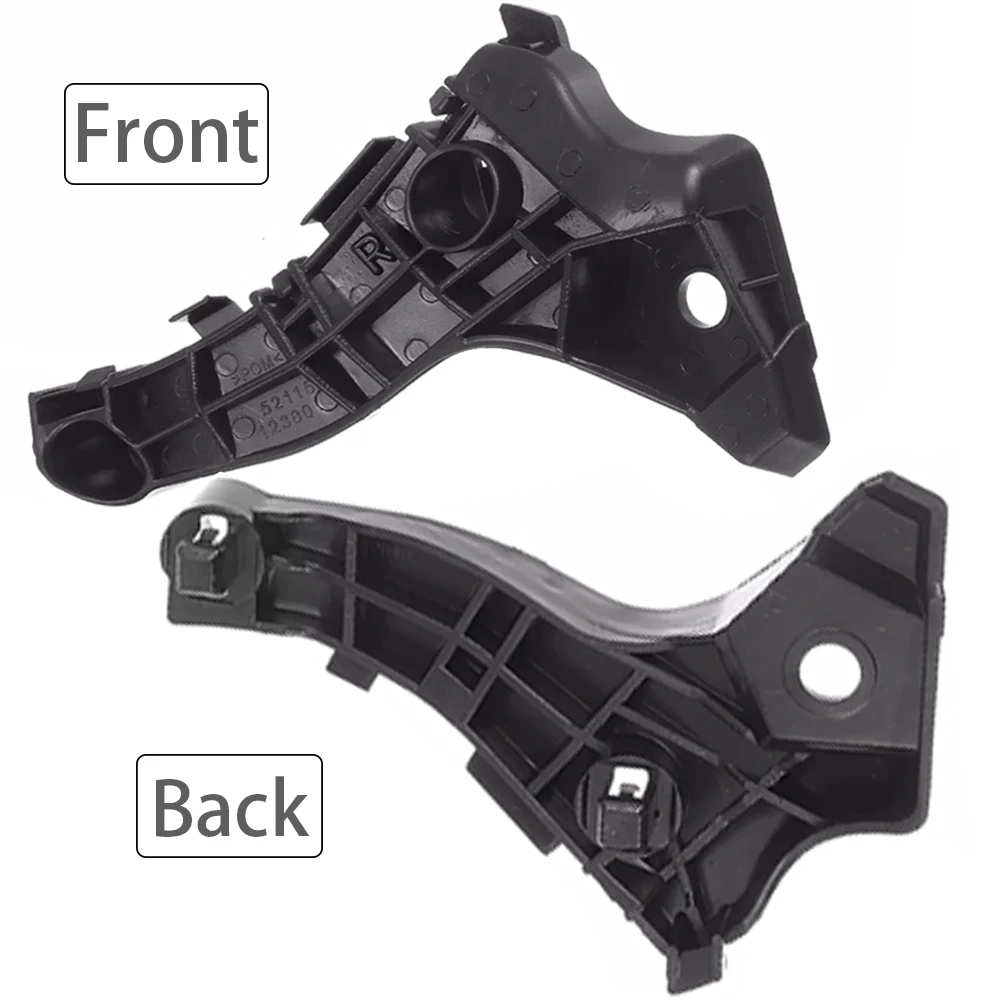 1 Pair Left Right Front Bumper Support Bracket Guide Retainer for Toyota Corolla 2004 2005 2006 52116-12380 52115-12420