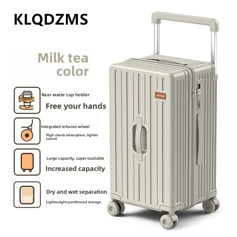 KLQDZMS High Quality Suitcase 20 Inch ABS+PC Boarding Box 24