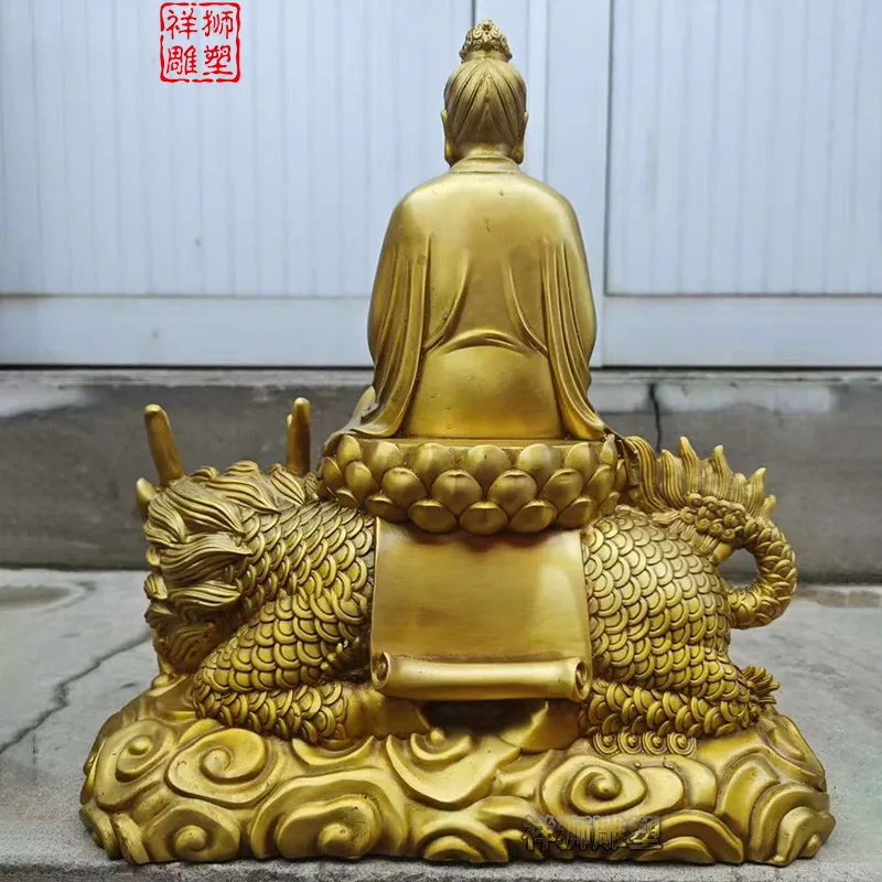 HT Brass Nine Heavens, Ying Yuan, Thunder, Pu Hua Tian Zun Lei Zu Lei Gong Buddha statue, household statue, ornament, small size