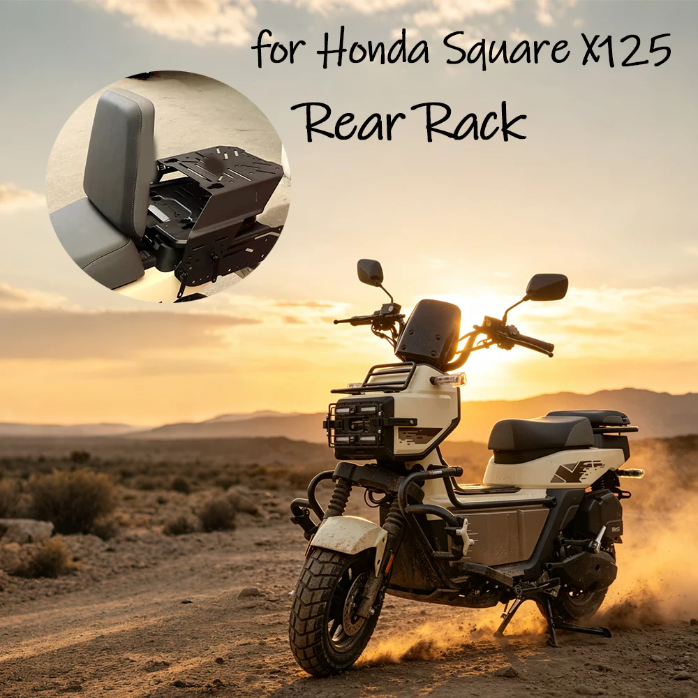 Carbon Steel Slidable Luggage Rack Modified Rear Rack for Honda Square X125 Motorcycle Modification Accessories