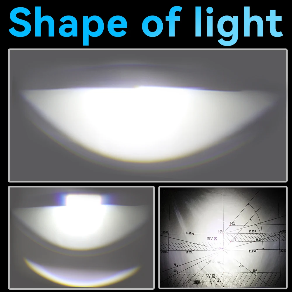 M10P LED المصباح لمبة العارض LED H4/9003/HB2 مصباح صغير التوصيل السوبر مشرق 6500K الأبيض مرحبا/منخفضة شعاع لسيارة دراجة نارية #2