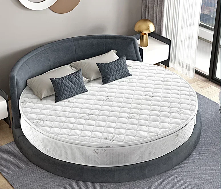 Best Sell on Amazon Comfort Elastic Five Star Premium Hotel Sleep Well Memory Foam Pocket Spring Round Bed Mattress