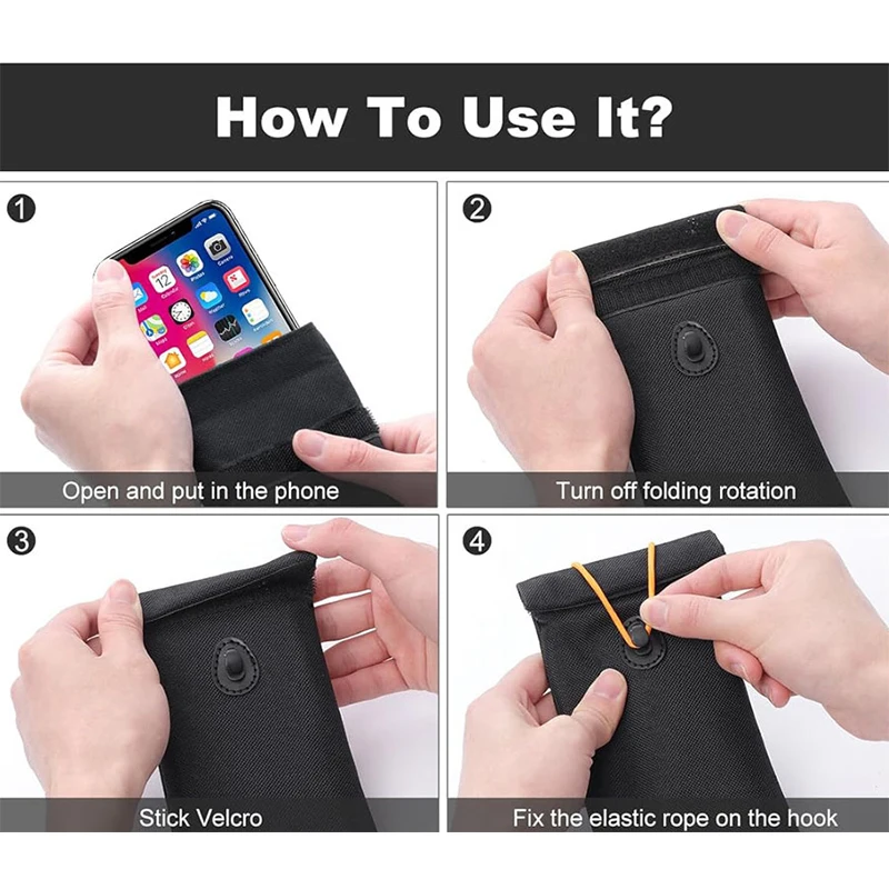 Faraday Pouch for Car Keys and Smartphone Key Signal Blocking Bag Cell Phone Keyless Entry Fob Signal Blocking Bag