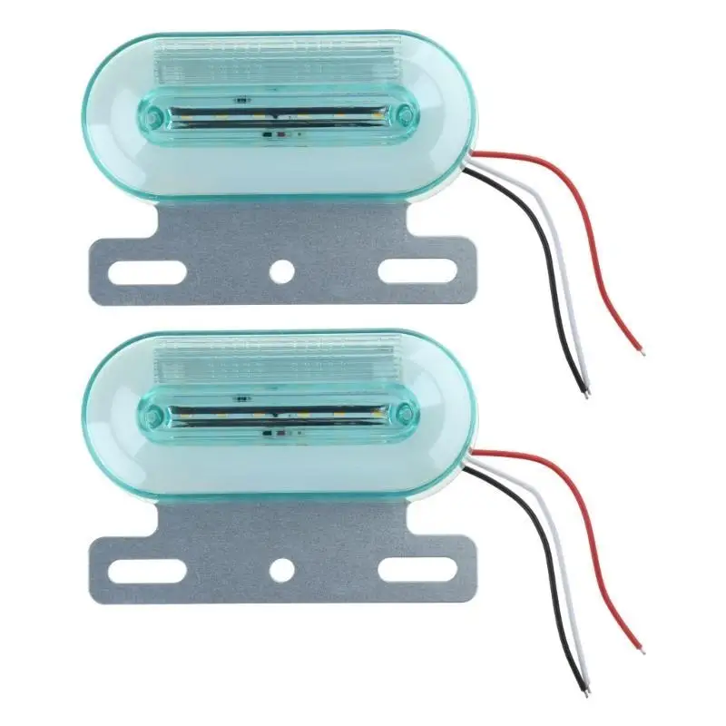 

10Pcs Truck Clearance Lights 24V LED Trailer Side Marker Lights Turn Lamp