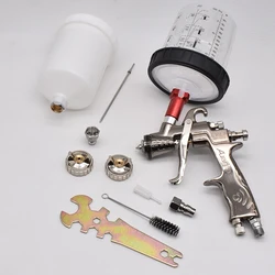 Original LVLP Car Spray Gun AUARITA MP-500 Spray Paint Gun 1.3/1.7mm Nozzle With 600CC Paint Mixing Cup And Adapter Air Tools