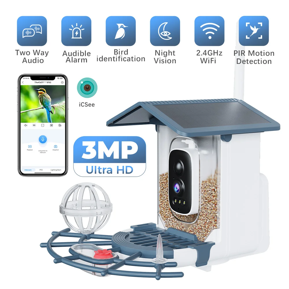 xvim-comedero-inteligente-automatico-para-pajaros-dispositivo-de-vision-nocturna-en-color-con-deteccion-de-movimiento-control-por-aplicacion-icsee-camara-para-vida-silvestre-3mp-wifi