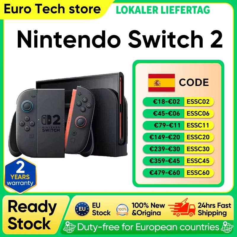 Nintendo Switch 2, écran 7,9 pouces, poignée Joy-Con, audio amélioré, console réglable, compatible avec les versions précédentes, trois modes de jeu