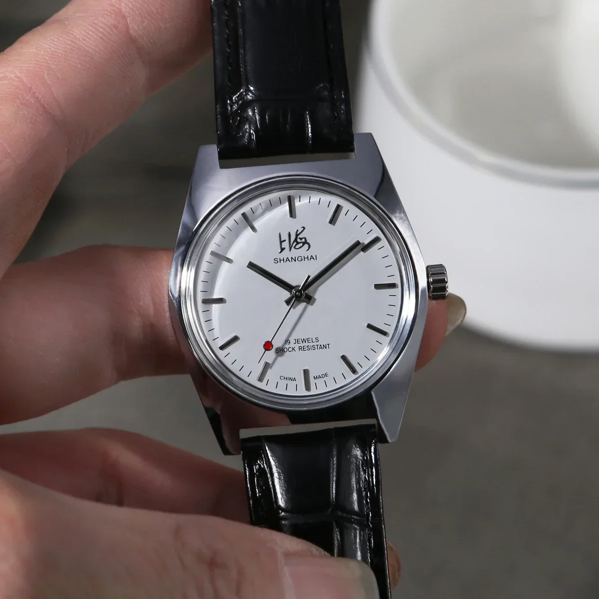 36mm Shanghai Herrenuhr Retro 7120 Manuelle Mechanische Uhr Minimalistische Business-Armbanduhr Dropshipping