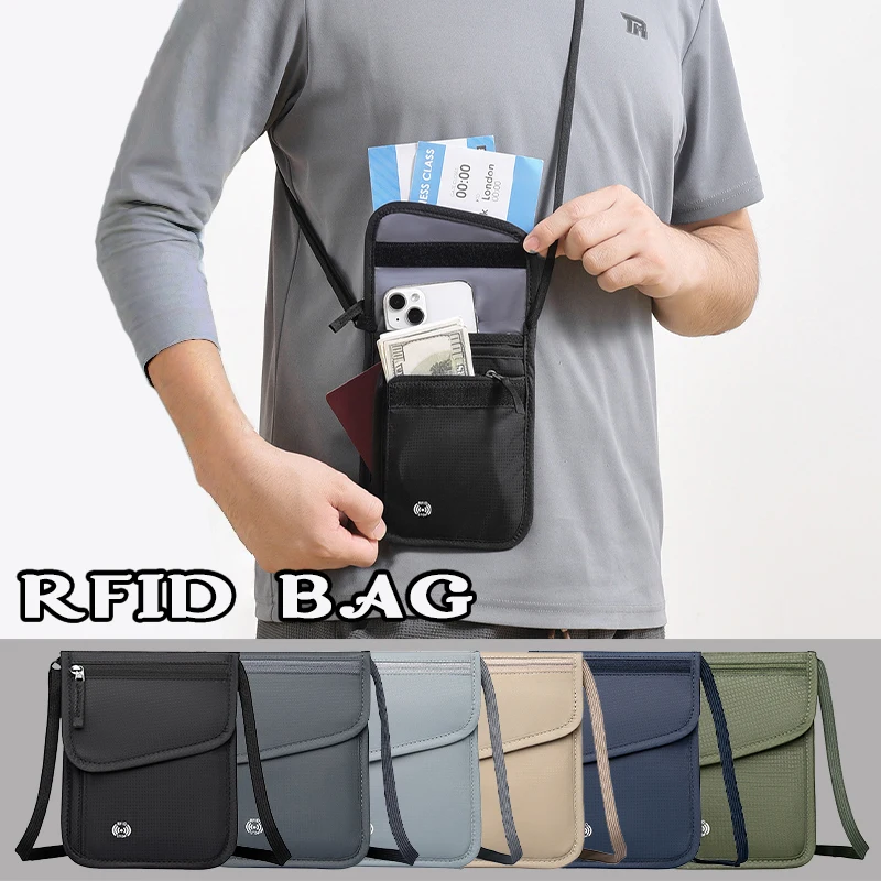 Borsa portaoggetti per certificati antifurto Blocco segnale RFID Pacchetto di sicurezza per schermatura Custodia per spazzole antifurto Custodia per chiavi per auto