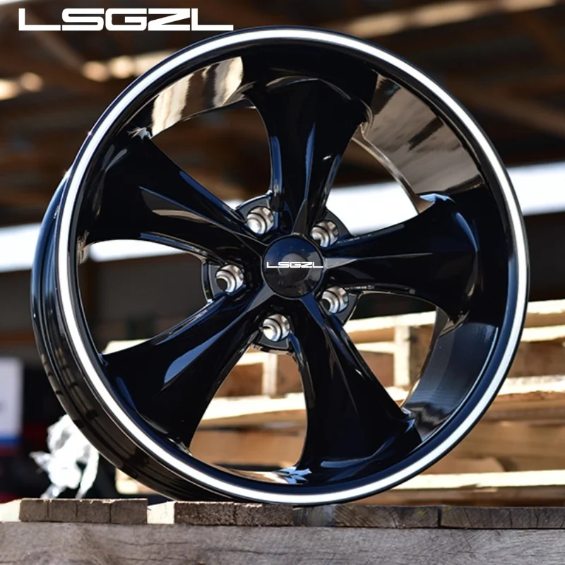 LSGZL - Juego de 2 o 3 Ruedas Forjadas Personalizadas de 22, 24, 26, 28 y 30 Pulgadas, 5x120.65, para Camioneta Chevy C10, Cutlass, Impala, Monte Carlo, Ss