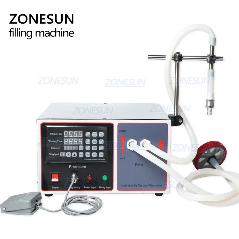 ZONESUN ZS-GFK17B Semi Automatic Filling Machine Laundry Oil Perfume Milk water Liquid Bottle Filling Machine