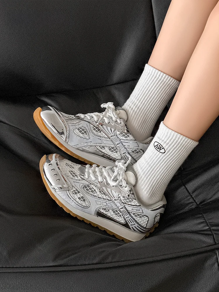 

Silver Me Дышащие Running oes Thi Bot Повседневные Dad oes Мужчины Женщины Лето Слипоны с низким вырезом Спортивные Sle oes