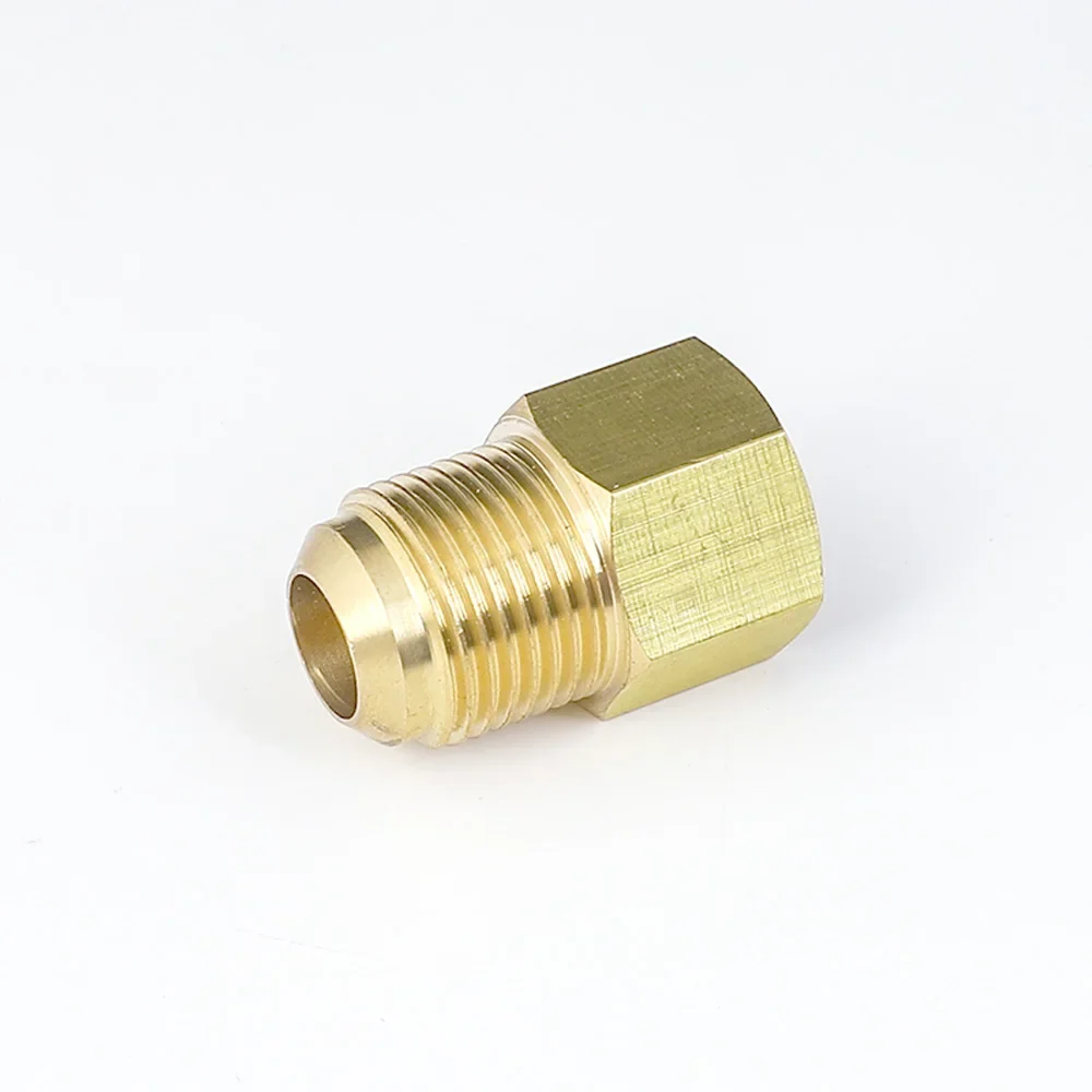 Conector de tubo de latón estándar SAE de 45 grados, reductor de ajuste, hembra a macho, 1/4 ", 3/8", 1/2 ", 3/4"