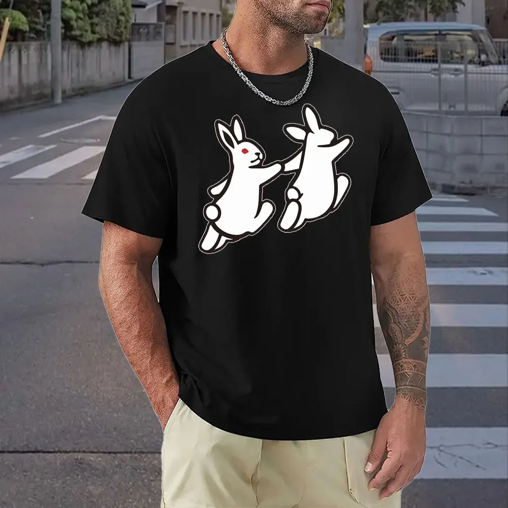 2024 Funny #FR2 T-shirt Rabbits Two Men Women Casual TShirt Summer T-shirt Men 100% COTTON Tee-shirt FR2 Tops Tees Dropshipping