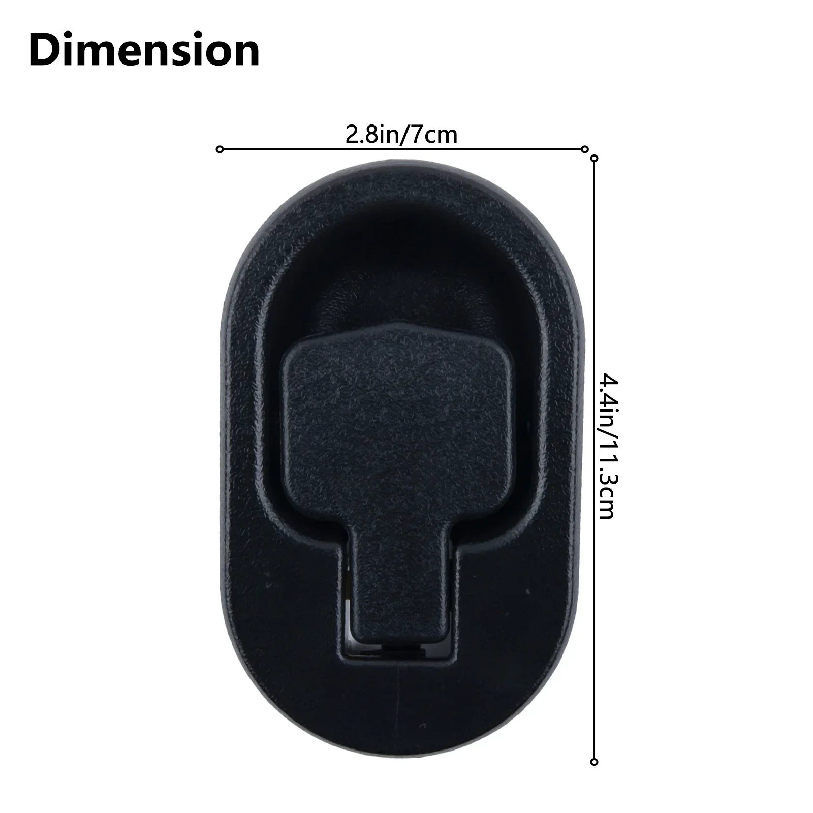 1pc Black Oval Pull Handle ABS 3.5cm/1.38inch Sofa Couch Release Recliners Chair Pull Handle Replaceable Lever Household Parts