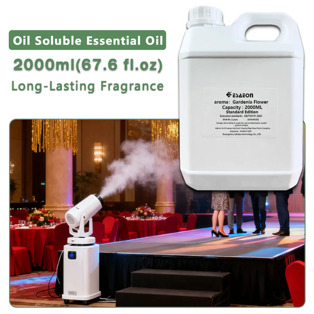 ESAEON Essential Oils - For Aromatherapy Machines, Two Fluid Fragrance Diffuser Supply Liquid, Gardenia - 2000ML (67.6 fl.oz)