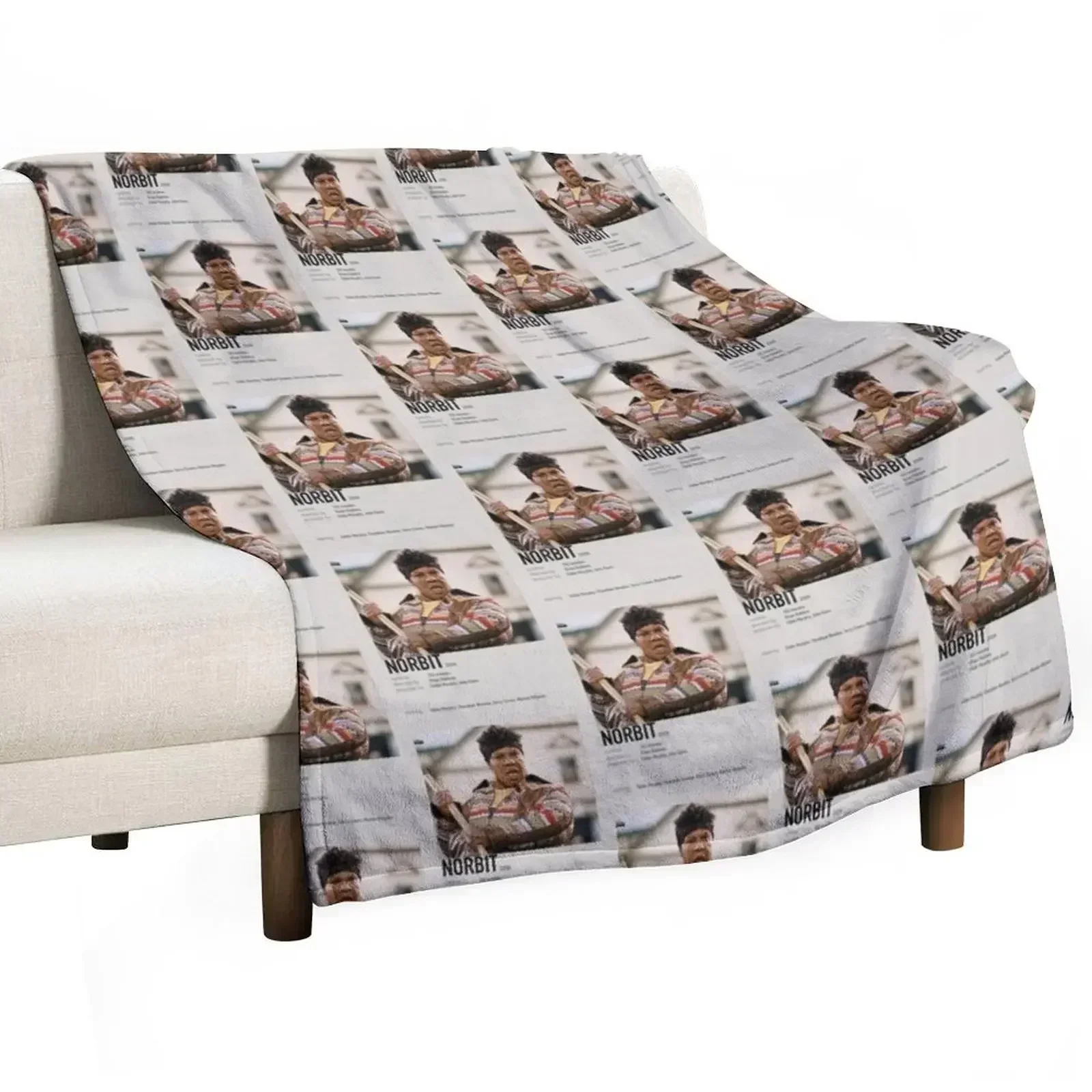 Norbit Movie Sticker Throw Blanket Single halloween Moving for sofa Blankets