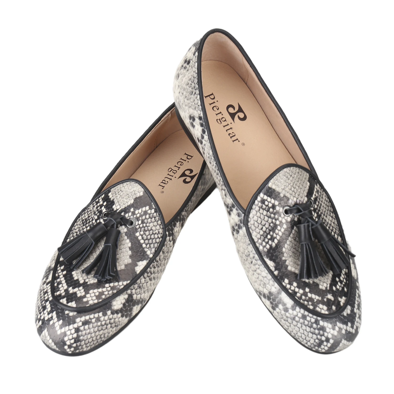 Piergitar Dominique Python Des - Men'S Formal Wear Slippers incelemesi ve fiyatı