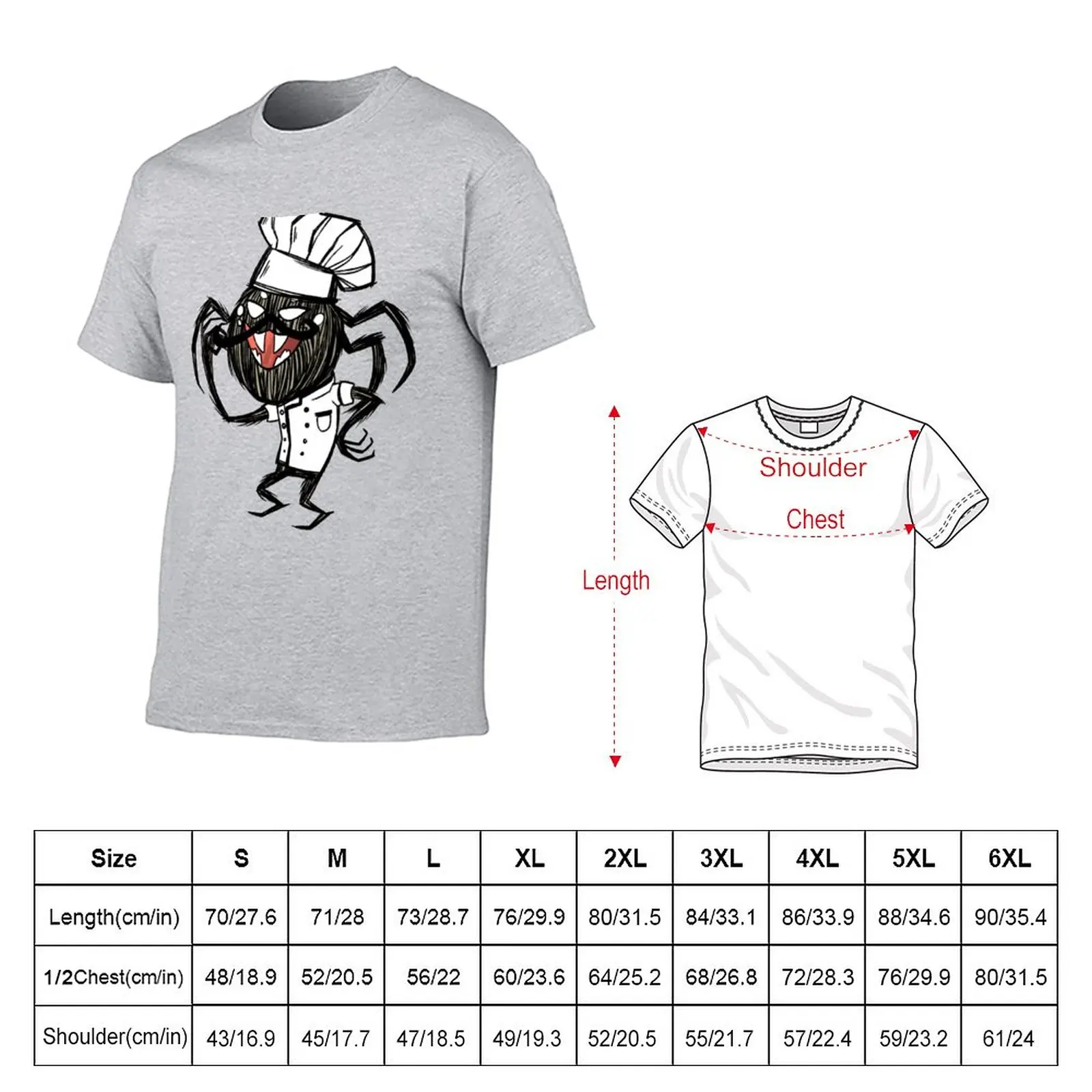 Chef Webber - Don_t Starve T-Shirt boys animal print shirt kawaii clothes plain animal prinfor boys mens t shirt graphic