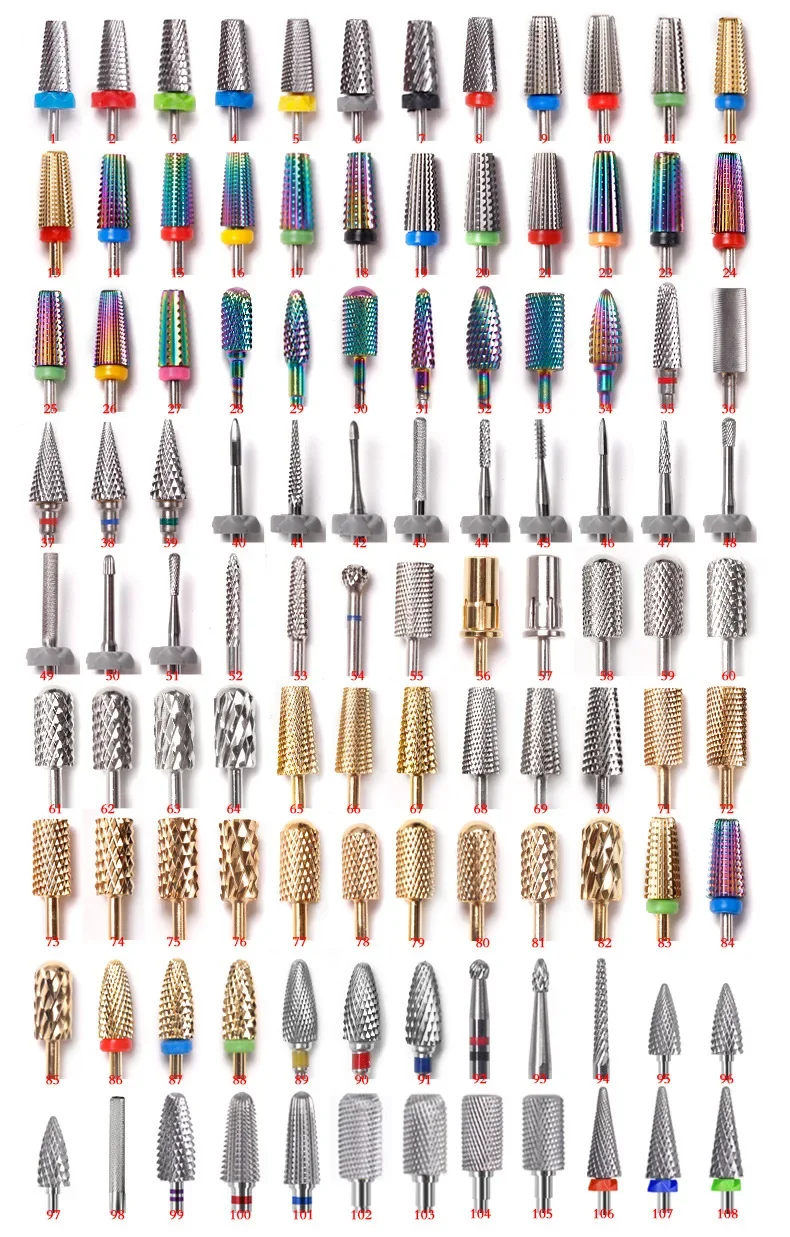 

Tungsten Carbide Nail Drill Bit Milling Cutter For Manicure Electric Nail File Remove Gel Polish Nail Art Equipment