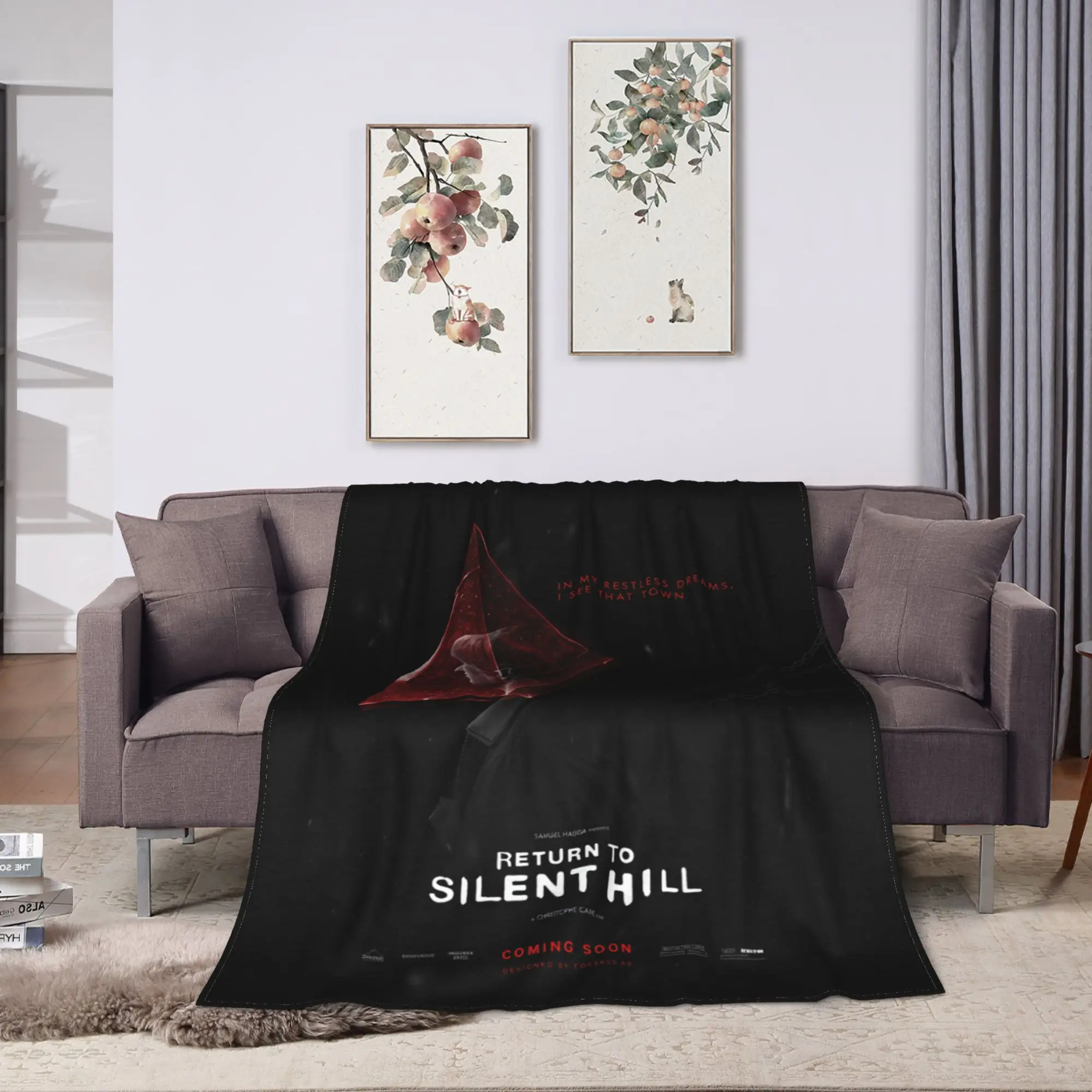 Super Soft Blanket Airplane Travel Return to Silent Hill Movie 2026 Throw Blanket  Flannel Bedspread For Bedroom Sofa Bed Cover