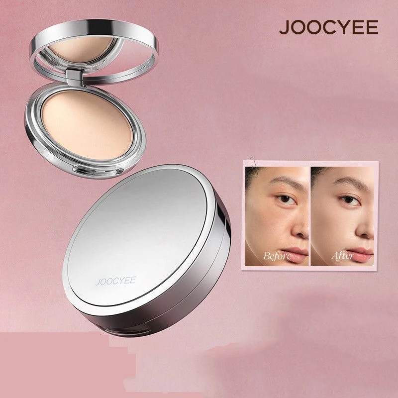 JOOCYEE Long-Wear Concealer Powder Oil-Control Setting Powder,5.5g Compact Non-Oxidizing All-Day Wear,Natural Matte Finish
