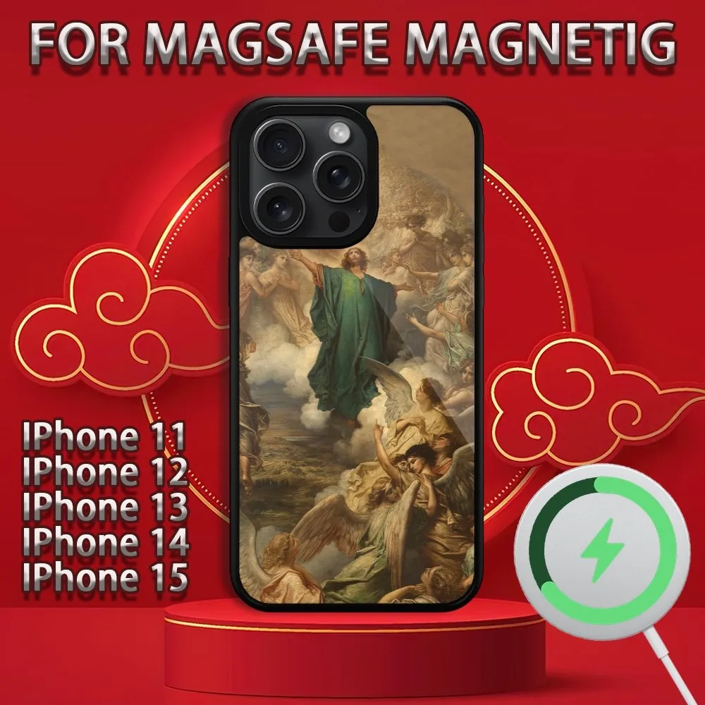 Art G-Gustave Dores  Phone Case For iPhone 15 14 13 12 11 Pro Max Plus Magsafe Magnetic Wireless Charging Cover