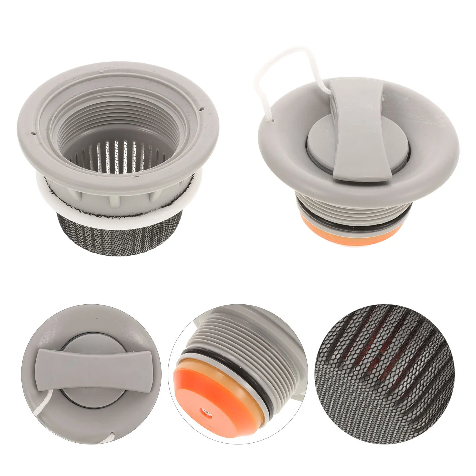 Inflatable Boat Air Valve High Pressure Structural Valve For Kayak Scupper Plug Drain Kit Boat Accessories Multi-Hole Exhaust