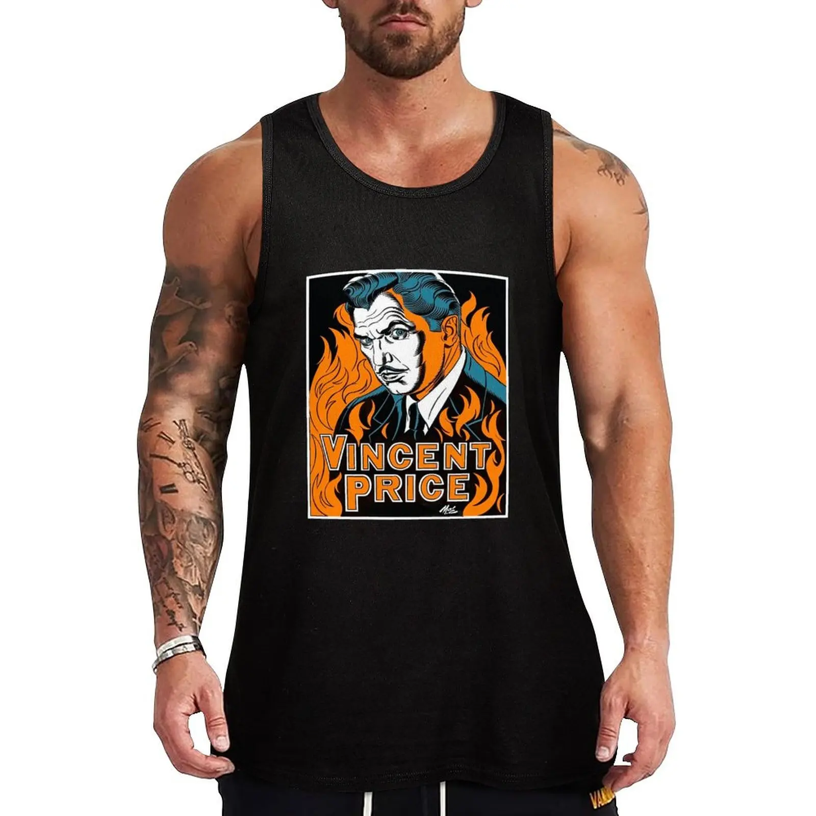 

Vincent Price - Master of horror Tank Top anime gym men gym clothing men clothings sleeveless gym shirt man fitness