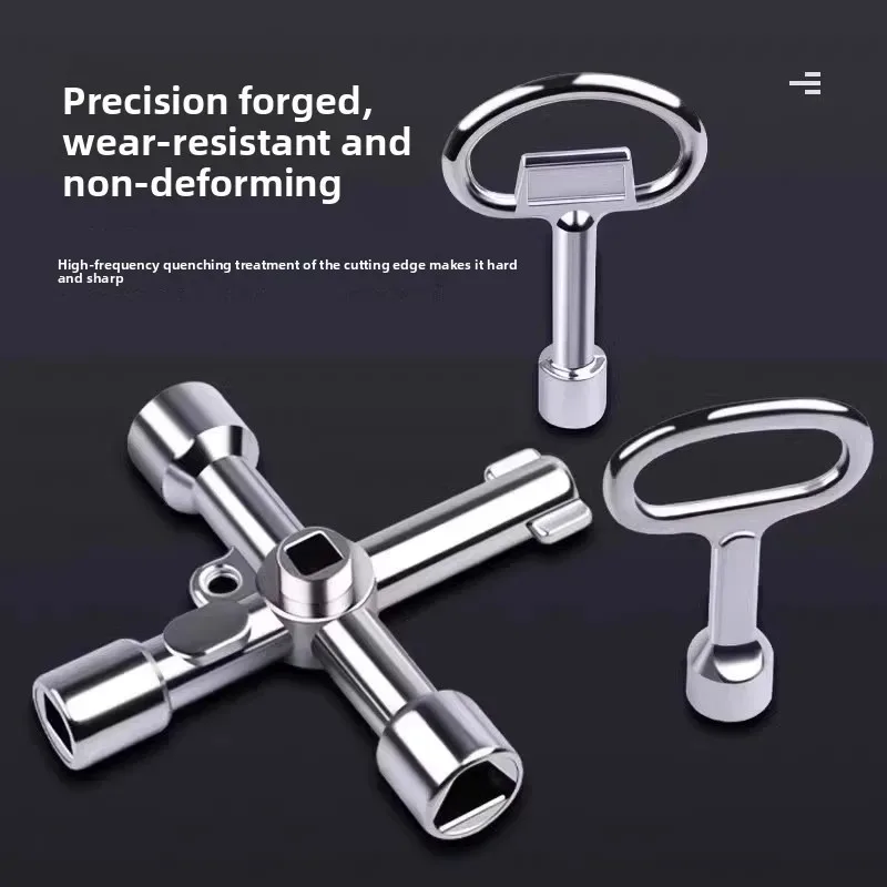 Hand Screwdriver DIY Socket Screwdriver Head Combination Cross Portable Silver Multifunctional