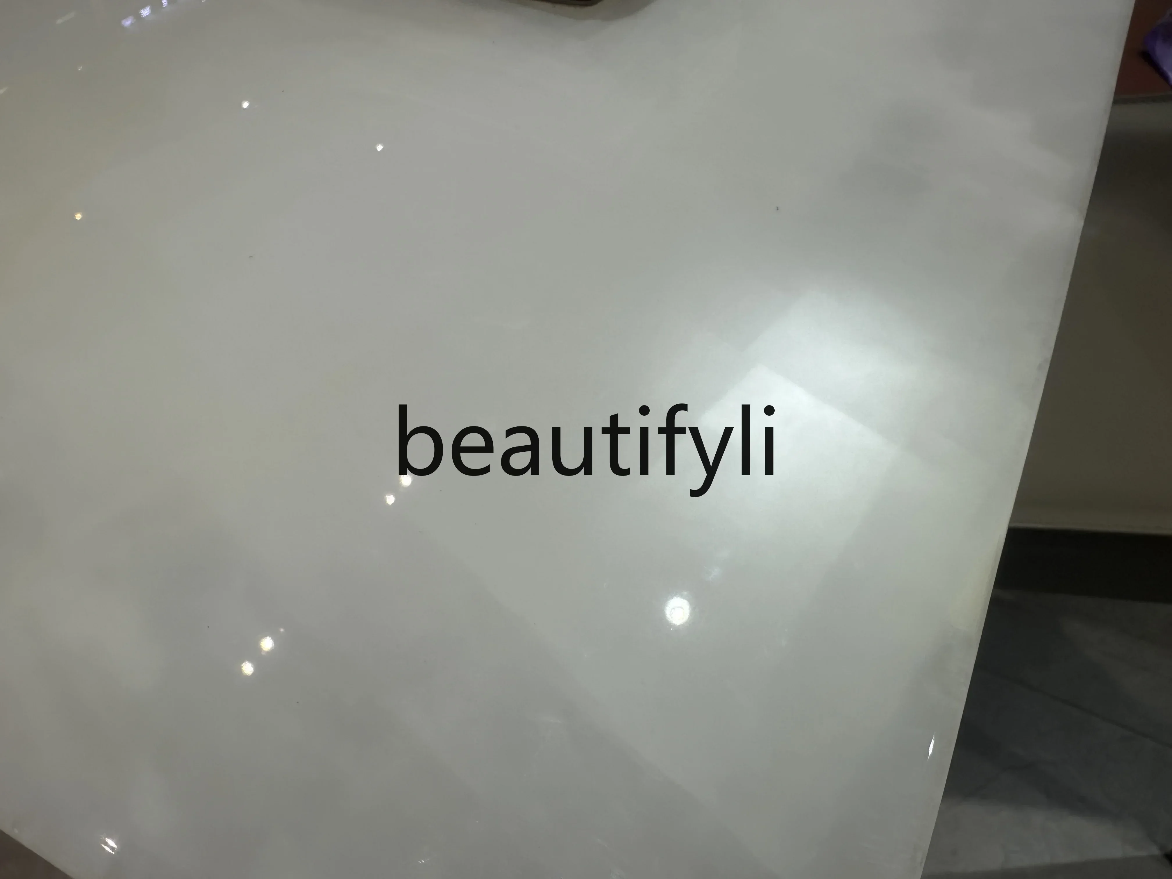 182Q Natural marble dining table Italian light luxury high-end A-grade large white ice jade rectangular combination