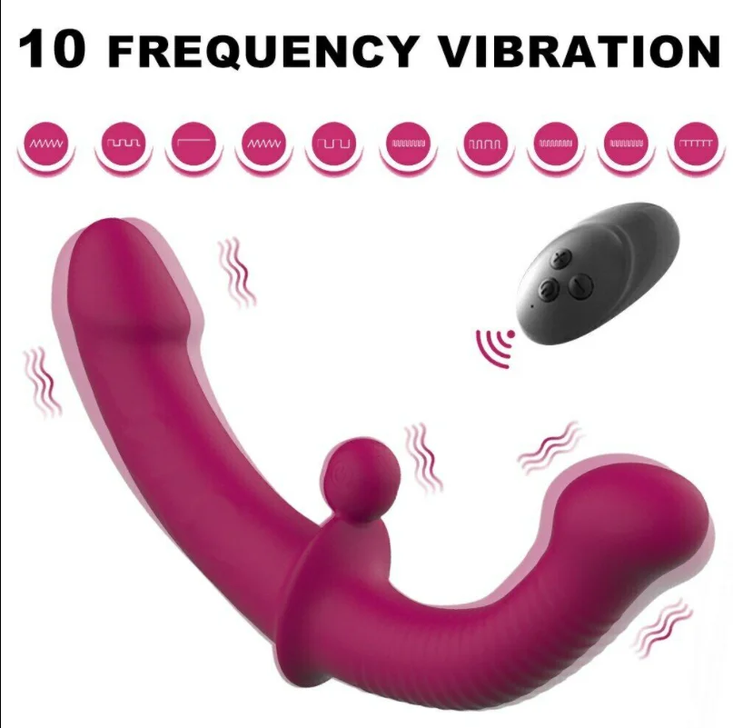 Realistic Dildo Vibrator Massager and Pant Dual Motor Penis for Lesbian Double Head G-spot Stimulate Clitoris Sex Toy for Couple