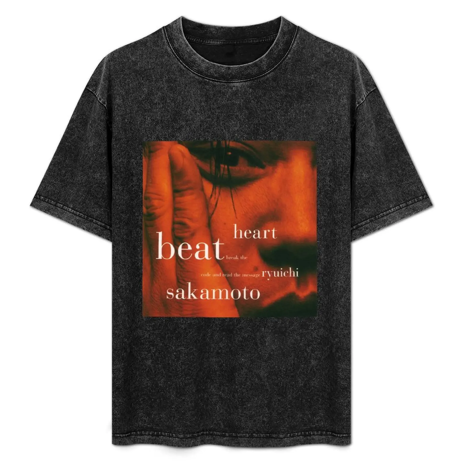 RYUICHI SAKAMOTO - HEARTBEAT T-Shirt kawaii clothes man clothes plain white t shirts men