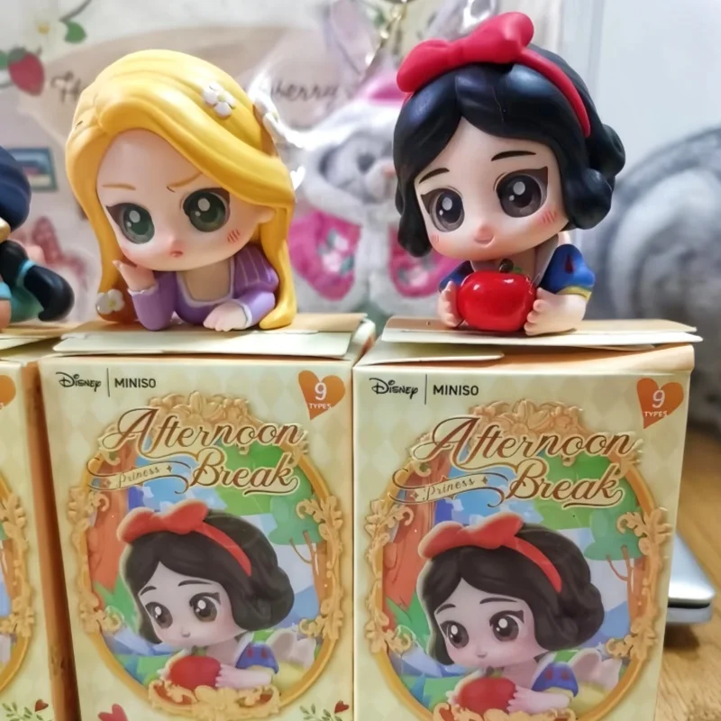 

Disney Princess Afternoon Rest Series Blind Box Cute Doll Anime Action Figure Mystery Collection Model Toy Gift for Girls
