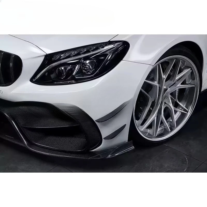 Car Bumper for C-class W205 C63 2016-2021 High Quality Half Carbon Fiber Front Bumper Car Auto Parts Accessories