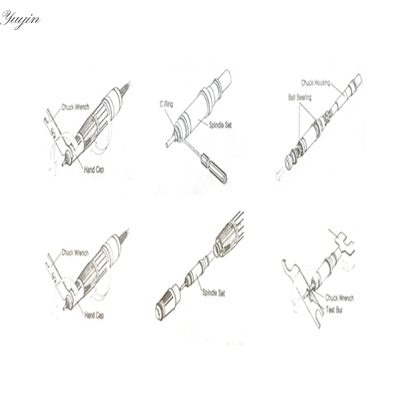 

[CR] 1/2 шт. Strong 210 дрель-ручка, гаечный ключ для 102l 105l, электрическая дрель для ногтей, аксессуары для маникюрной машины, инструменты