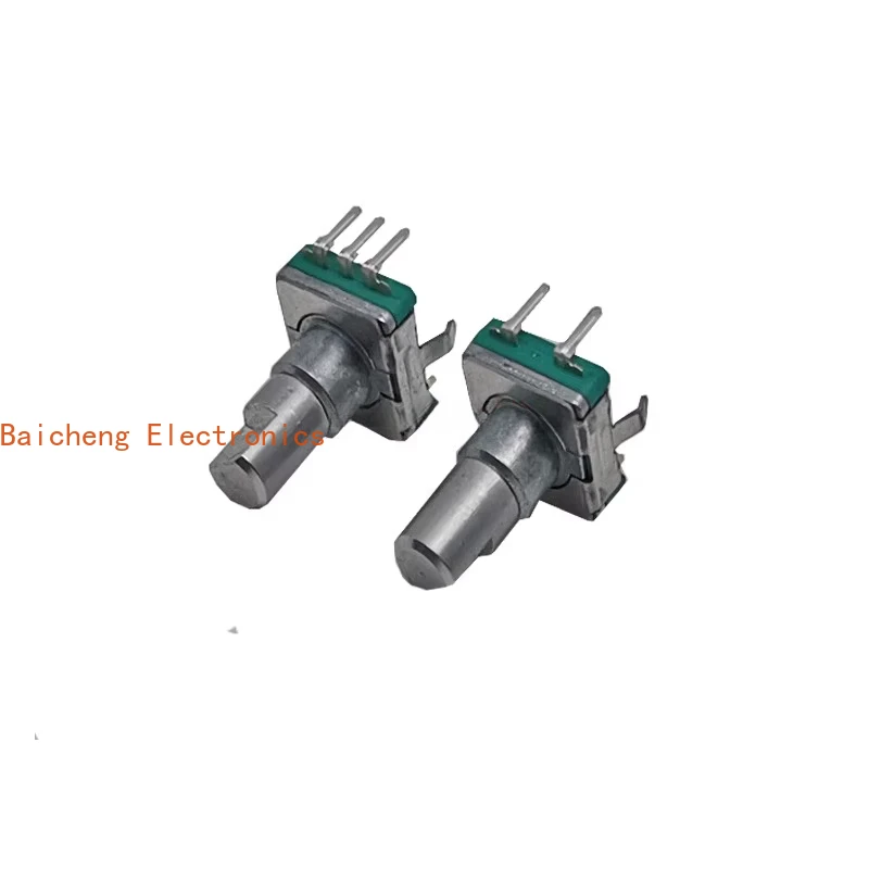 10PCS EC11 encoder rotation 360 30 fixed point 15 pulse car potentiometer half shaft 14mm without press switch