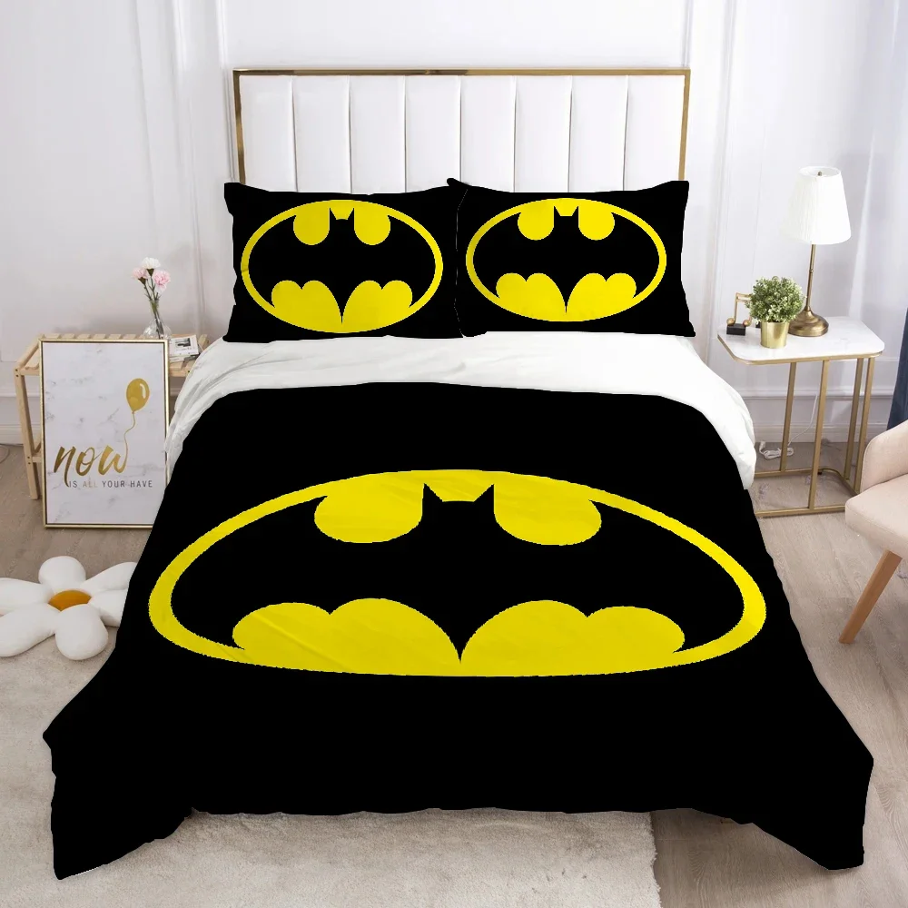 Bed Linen Sets for Adults b-batmans Twin Size Bedding Full Set Cotton Bedroom Comforter Set Beddings Sets Luxury Pillowcase