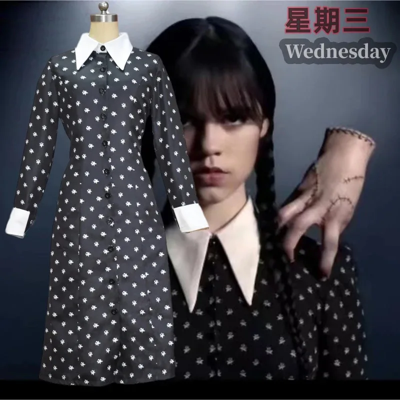 فيلم الهالوين زي تأثيري حلي طويلة الأكمام طوق فستان خيالي الكبار الاطفال عيد الميلاد كرنفال شعر مستعار للحفلات مجموعة النساء Vesti