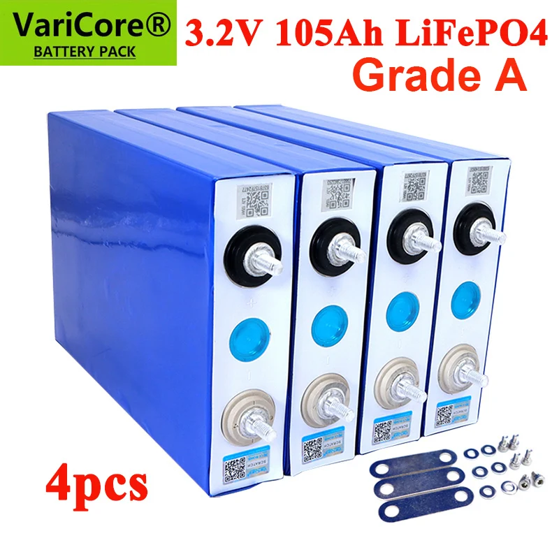 4x LiitoKala 3.2V LiFePO4 بطارية 320AH 280ah 200ah 150ah 105ah 340ah DIY 12v 24V السيارات الشمسية RV بطاريات تخزين الطاقة