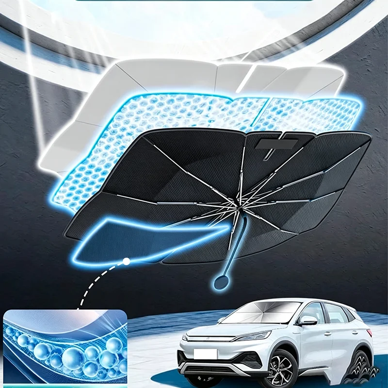 Car Sunshade Windshield Umbrella Foldable - For BYD Atto 3 Yuan Plus