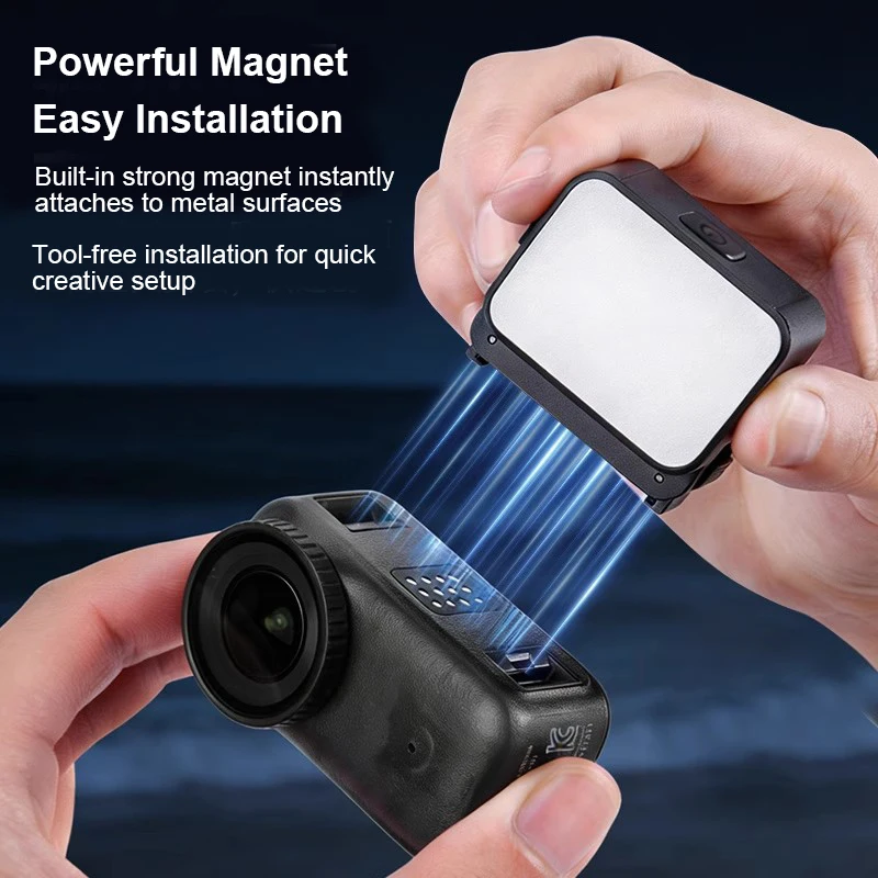 

Portable Selfie Lighting Solution for DJI Osmo Nano - One-Hand Operation, Quick Attach/Detach, Waterproof Design for Outdoor