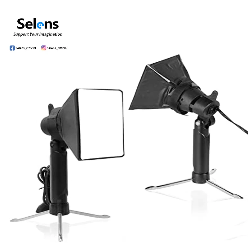 Selens Mini Photography Softbox Lighting Kits Professional Continuous Light System For Photo Studio kits Photography Accessories