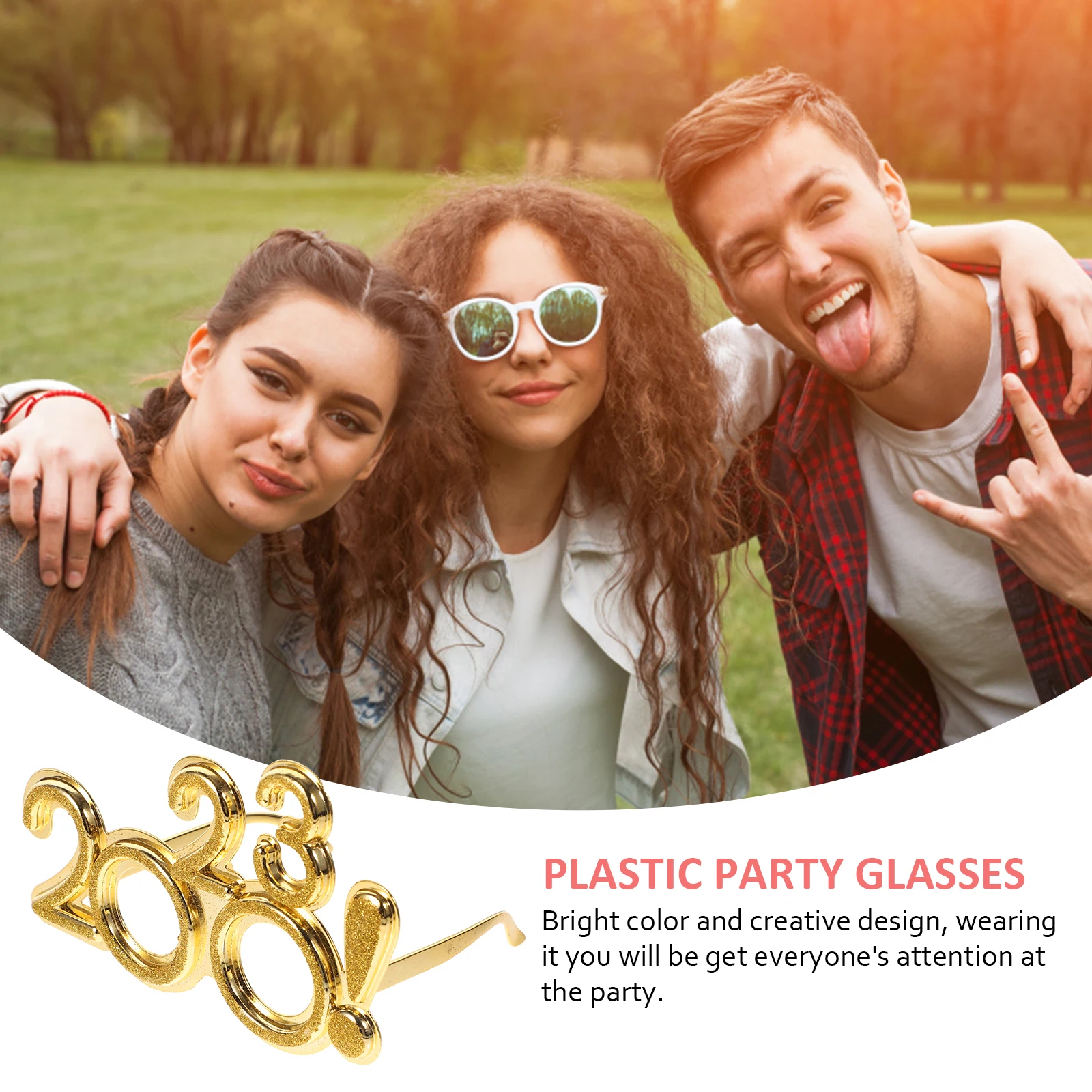 

Digital Glasses Ornaments Costume Props Funny Holiday Party Sunglasses Christmas